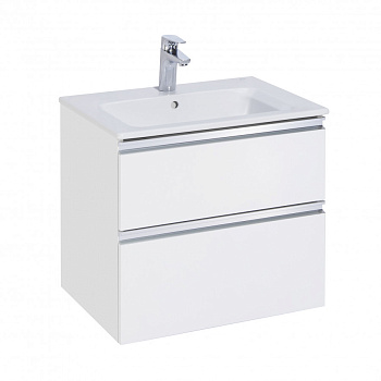 GAP Тумба под раковину GAP 60, белый глянец, 2 ящ., ROCA