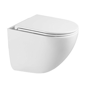 GLAZER WHITE Унитаз подвесной безободковый с сиденьем микролифт, LM, 9614003 GLAZER WHITE Унитаз подвесной безободковый с сиденьем микролифт, LM, 9614003