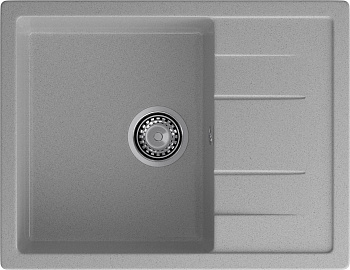 GRANFEST Мойка композит QUADRO GF-Q--650L чаша с крылом  650*500мм  серый  арт.GF- GRANFEST Мойка композит QUADRO GF-Q--650L чаша с крылом  650*500мм  серый  арт.GF-