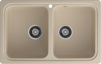 GRANFEST Мойка композит STANDART GF-S--780K  2 чаши 780*510 мм, кашемир GRANFEST Мойка композит STANDART GF-S--780K  2 чаши 780*510 мм, кашемир