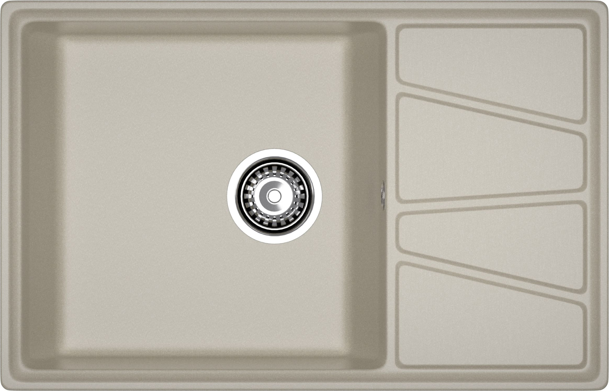 GRANFEST Мойка композит VERTEX, GF-V-780L, чаш+кр 780*500, топаз GRANFEST Мойка композит VERTEX, GF-V-780L, чаш+кр 780*500, топаз