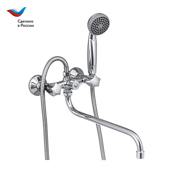 ГОРОД Смеситель для ванны универсальный, двуручный, СЛАВЕН, Е31