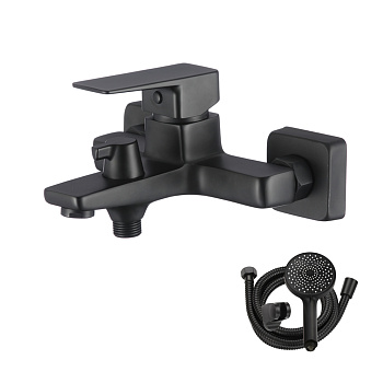 Смеситель для ванны черный NARCIS, NAR06-310BL-25201