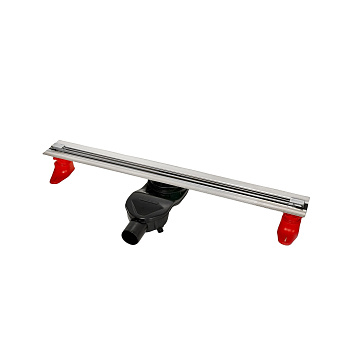 Желоб водосток SUPER Slim 700, матовый хром, S-сифон D50 H60 боковой, BERGES