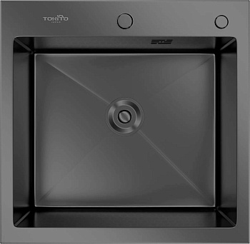 Кухонная мойка TOKITO OKA врезная 50х50 см графит (TOK-OKA-5050-GF) Кухонная мойка TOKITO OKA врезная 50х50 см графит (TOK-OKA-5050-GF)