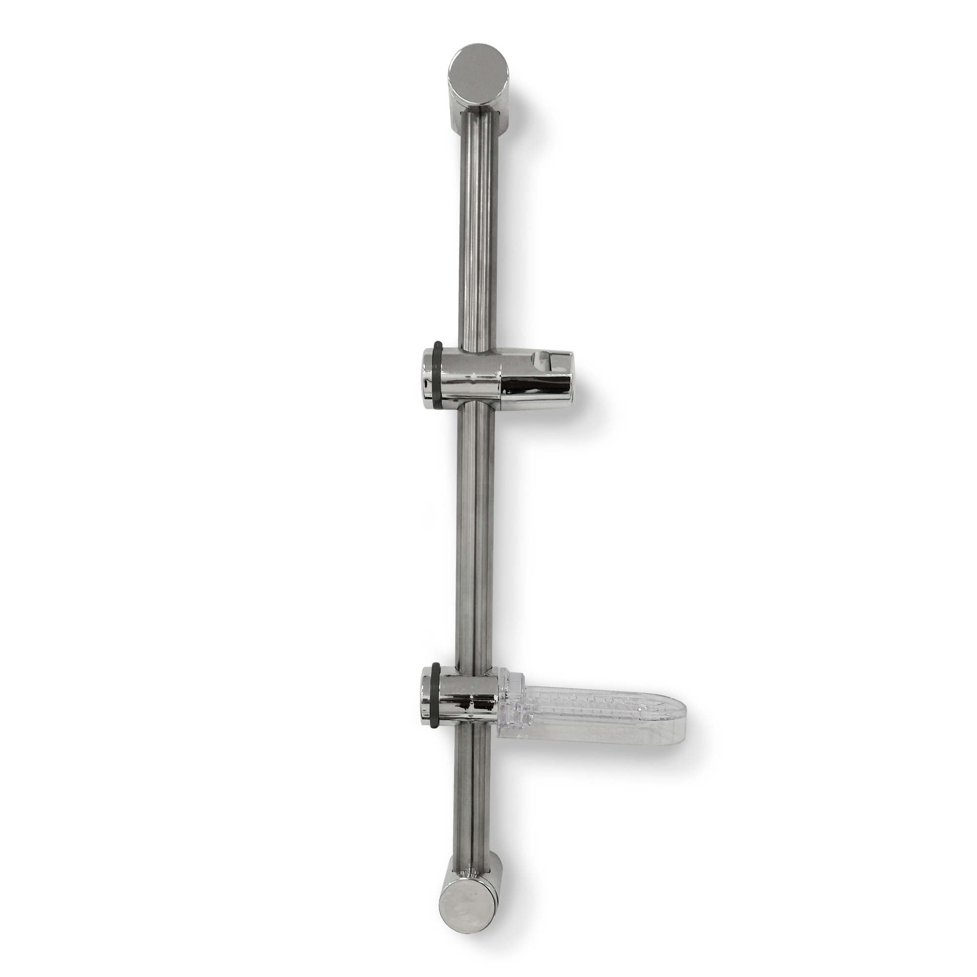 Штанга для душа в комплекте с мыльницей,  D25. h=60 см, СЛАВЕН