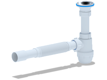 Сифон АНИ 1 1/4"*32 "Юнг" с гибкой трубой 32*32/40 АНИ Пласт