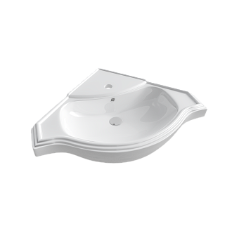 Раковина KIROVIT Классик 650 мебельная угловая белый (Вн Крв31) 4640021063071