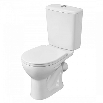 Унитаз-компакт "Орион" косой выпуск, с кнопочной арматурой и сиденьем SANTERI Унитаз-компакт "Орион" косой выпуск, с кнопочной арматурой и сиденьем SANTERI