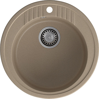 GRANFEST Мойка композит RONDO GF-R--520   D=520 мм   песок  арт.GF- GRANFEST Мойка композит RONDO GF-R--520   D=520 мм   песок  арт.GF-