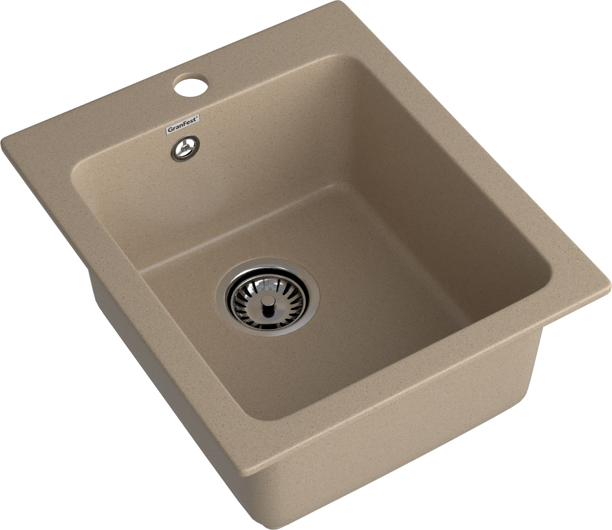 GRANFEST Мойка композит PRACTIK  GF-P--505  1-чаш. 427*505 мм  песок арт.GF- GRANFEST Мойка композит PRACTIK  GF-P--505  1-чаш. 427*505 мм  песок арт.GF-