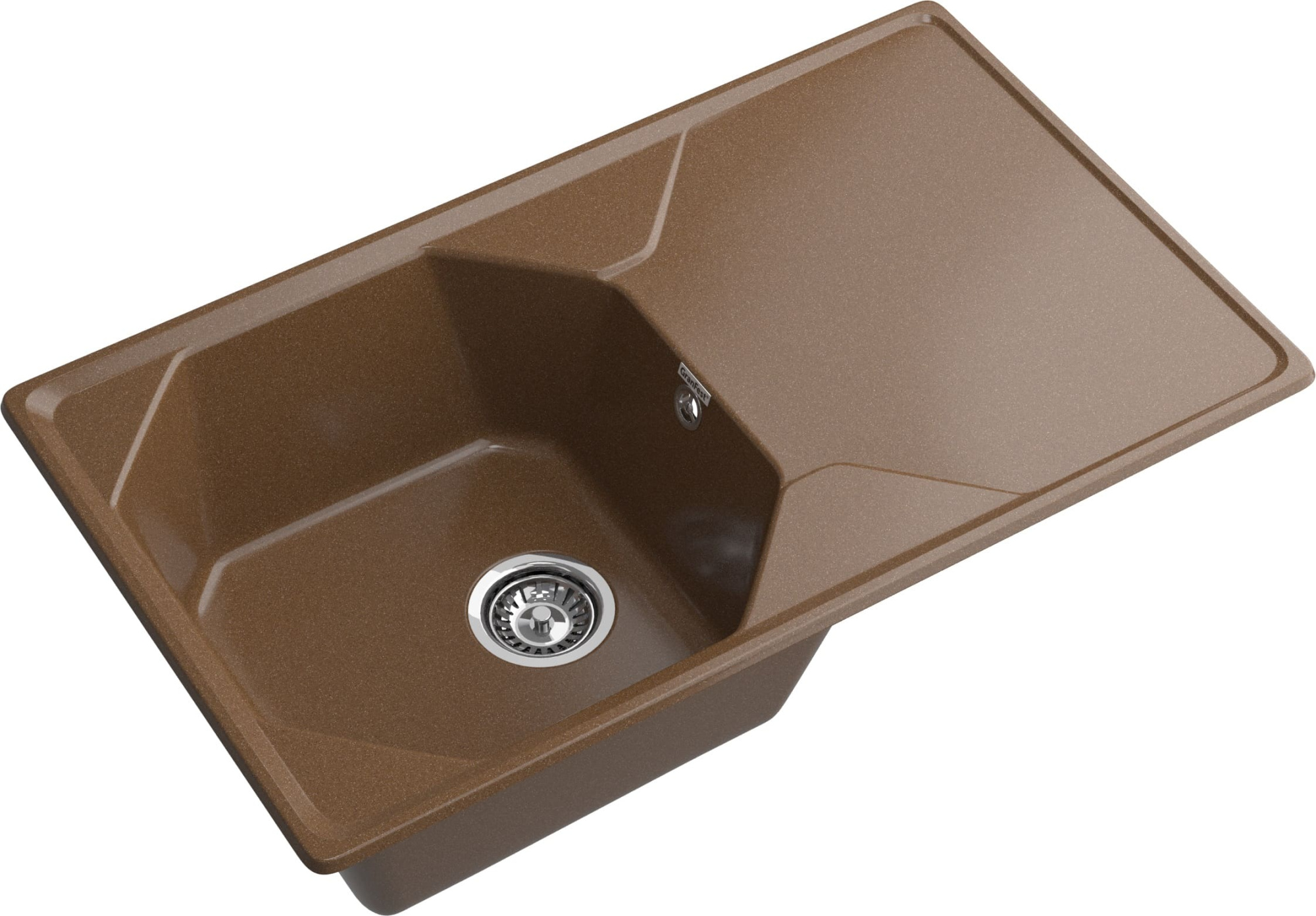 GRANFEST Мойка композит UNIQUE, GF-U-840L, чаш+кр 840*500, терракот GRANFEST Мойка композит UNIQUE, GF-U-840L, чаш+кр 840*500, терракот