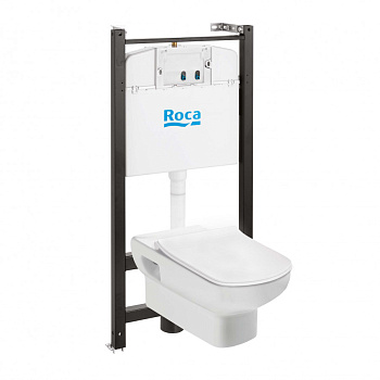 DAMA SENSO Комплект 3 в 1 (инсталляция+подв. унитаз+slim сиденье), ROCA DAMA SENSO Комплект 3 в 1 (инсталляция+подв. унитаз+slim сиденье), ROCA