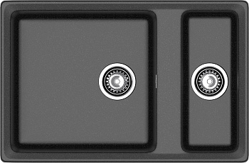 GRANFEST Мойка композит LEVEL, GF-LV-760K, 1.5-чаши 760*500, черный GRANFEST Мойка композит LEVEL, GF-LV-760K, 1.5-чаши 760*500, черный