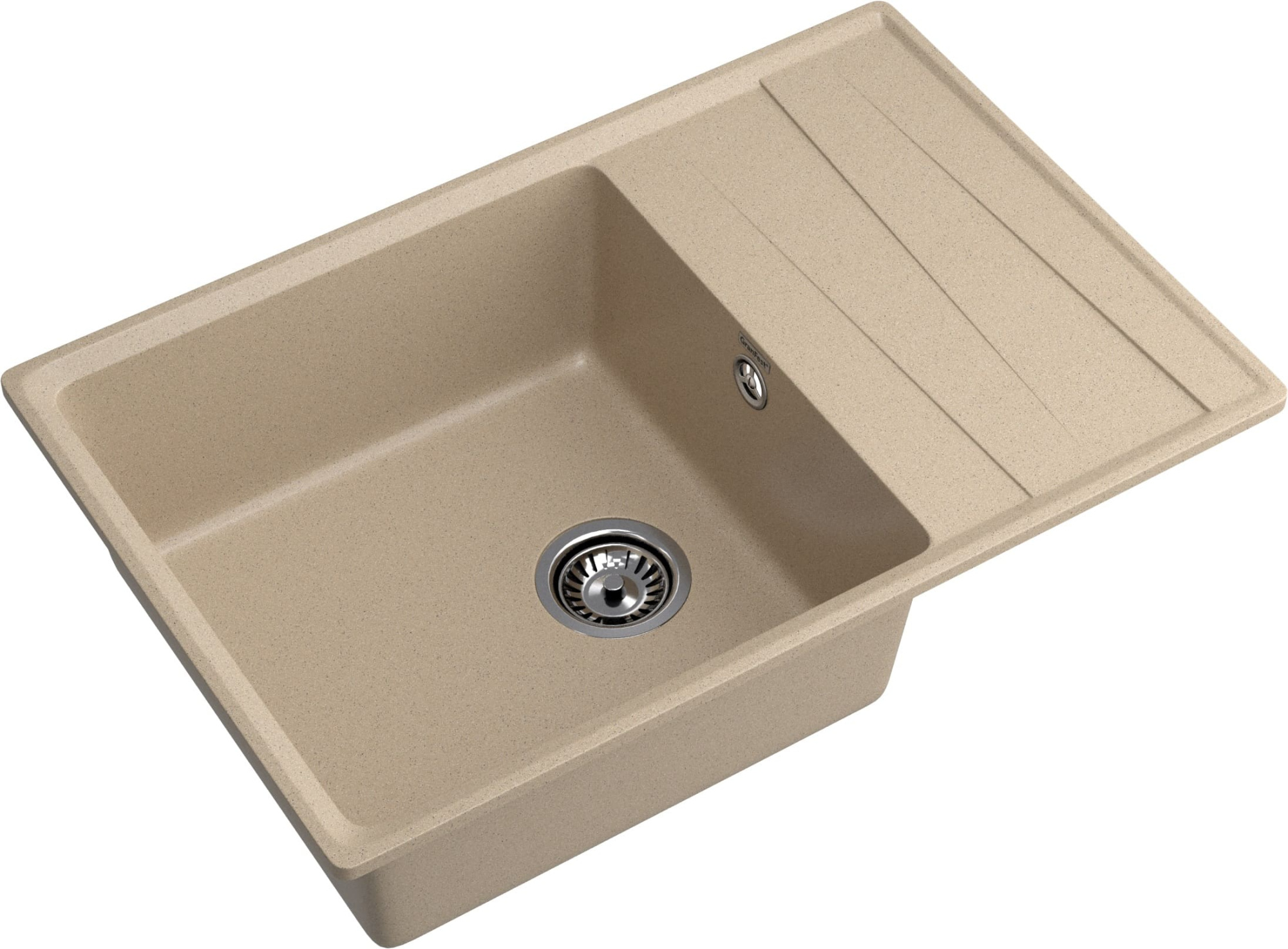 GRANFEST Мойка композит LEVEL, GF-LV-760L, чаш+кр 760*500, песочный GRANFEST Мойка композит LEVEL, GF-LV-760L, чаш+кр 760*500, песочный