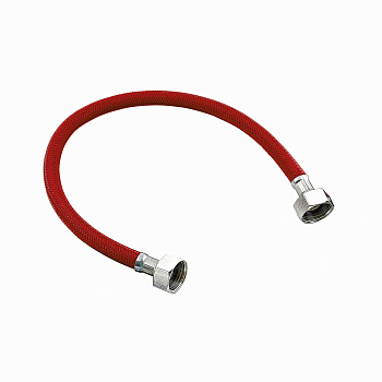 Гибкая подводка для воды,1/2 ʺ,нейлон,красная,ГГ,2000 мм.