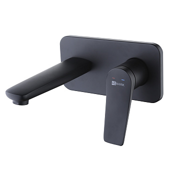 Bronx Смеситель для раковины, монолит.излив172мм встр.дон.клап.Click/Clac,р/ОД, черный, LM, LM3726BL