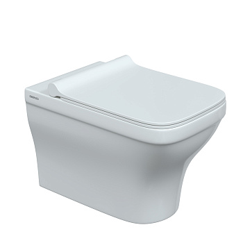 Унитаз подвесной STRATI, сиденье дюропласт Strati SO, микролифт, быстросъем, белый, BERGES Унитаз подвесной STRATI, сиденье дюропласт Strati SO, микролифт, быстросъем, белый, BERGES