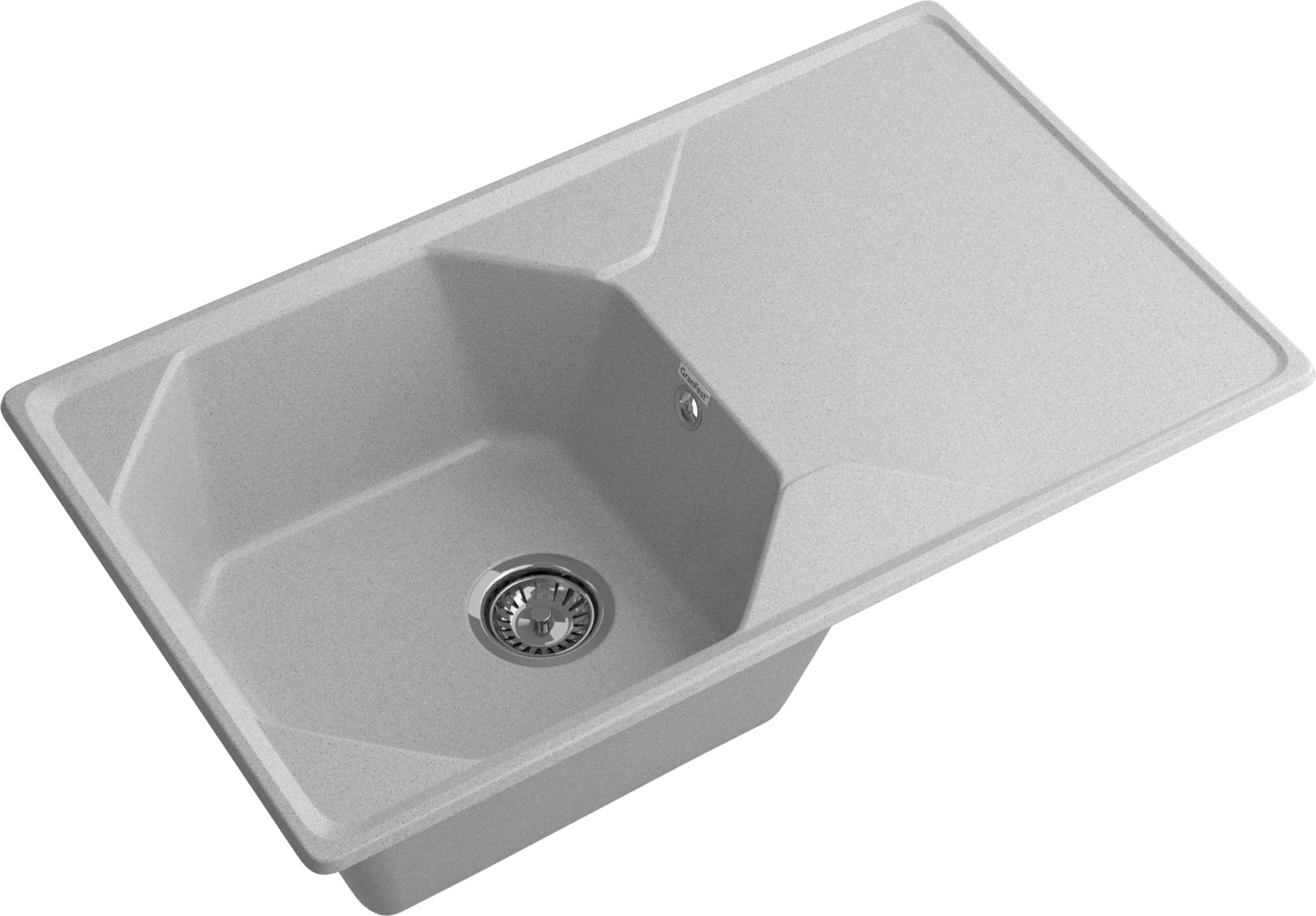 GRANFEST Мойка композит UNIQUE, GF-U-840L, чаш+кр 840*500, серый GRANFEST Мойка композит UNIQUE, GF-U-840L, чаш+кр 840*500, серый