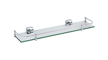 Полка стеклянная с ограничителем FIXSEN Kvadro (FX-61303B) Полка стеклянная с ограничителем FIXSEN Kvadro (FX-61303B)