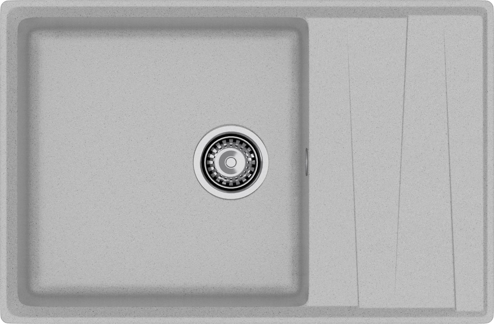 GRANFEST Мойка композит LEVEL, GF-LV-760L, чаш+кр 760*500, серый GRANFEST Мойка композит LEVEL, GF-LV-760L, чаш+кр 760*500, серый