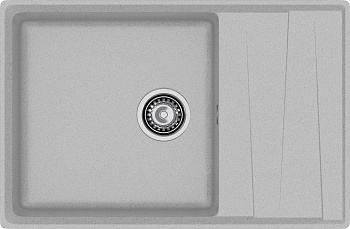 GRANFEST Мойка композит LEVEL, GF-LV-760L, чаш+кр 760*500, серый GRANFEST Мойка композит LEVEL, GF-LV-760L, чаш+кр 760*500, серый