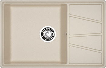 GRANFEST Мойка композит VERTEX, GF-V-780L, чаш+кр 780*500, кашемир GRANFEST Мойка композит VERTEX, GF-V-780L, чаш+кр 780*500, кашемир