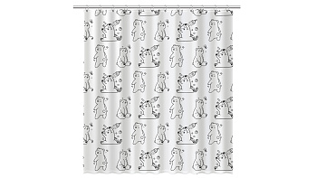 Шторка для ванной Fixsen Teddy Wash FX-1505, без колец Шторка для ванной Fixsen Teddy Wash FX-1505, без колец