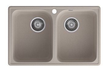 GranFest QUARZ (ECO-15) Мойка 2 чаши 740*480 (песок) GranFest QUARZ (ECO-15) Мойка 2 чаши 740*480 (песок)