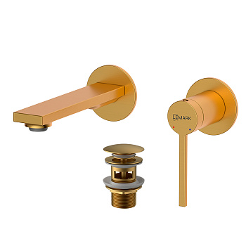 Смеситель Valday LMF-8133B-BRG для раковины, встраиваемый