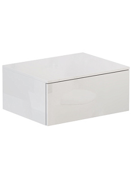 Тумба VELVEX Unit 600-0-1 навесная белый глянец