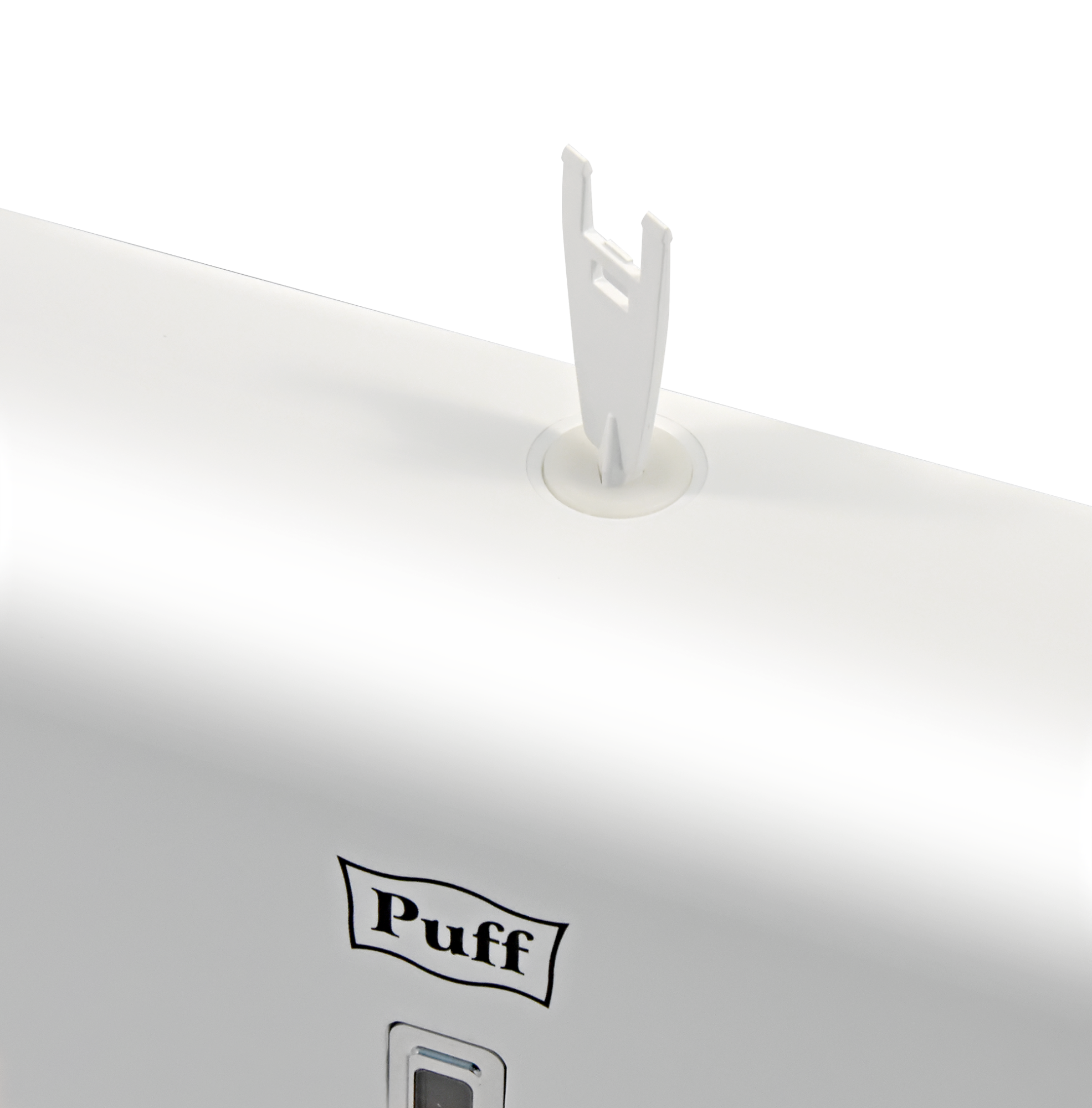 Диспенсер бумажных полотенец Puff-5130, белый, с замком, ABS-пластик