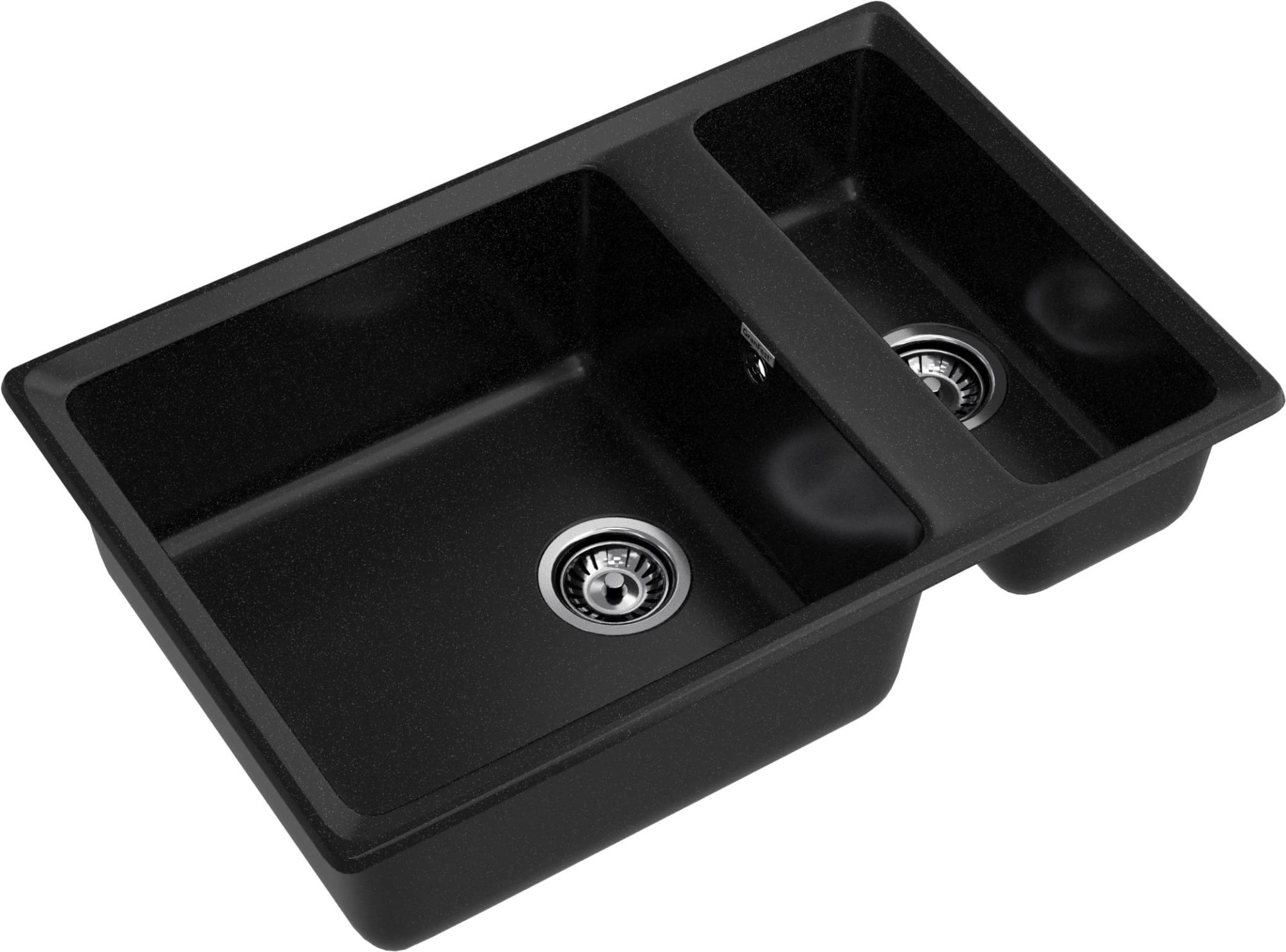 GRANFEST Мойка композит LEVEL, GF-LV-760K, 1.5-чаши 760*500, черный GRANFEST Мойка композит LEVEL, GF-LV-760K, 1.5-чаши 760*500, черный