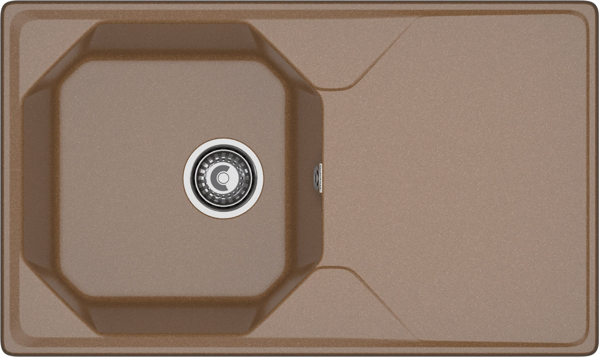 GRANFEST Мойка композит UNIQUE, GF-U-840L, чаш+кр 840*500, терракот GRANFEST Мойка композит UNIQUE, GF-U-840L, чаш+кр 840*500, терракот