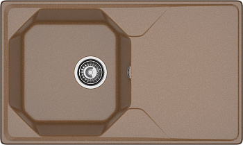 GRANFEST Мойка композит UNIQUE, GF-U-840L, чаш+кр 840*500, терракот GRANFEST Мойка композит UNIQUE, GF-U-840L, чаш+кр 840*500, терракот