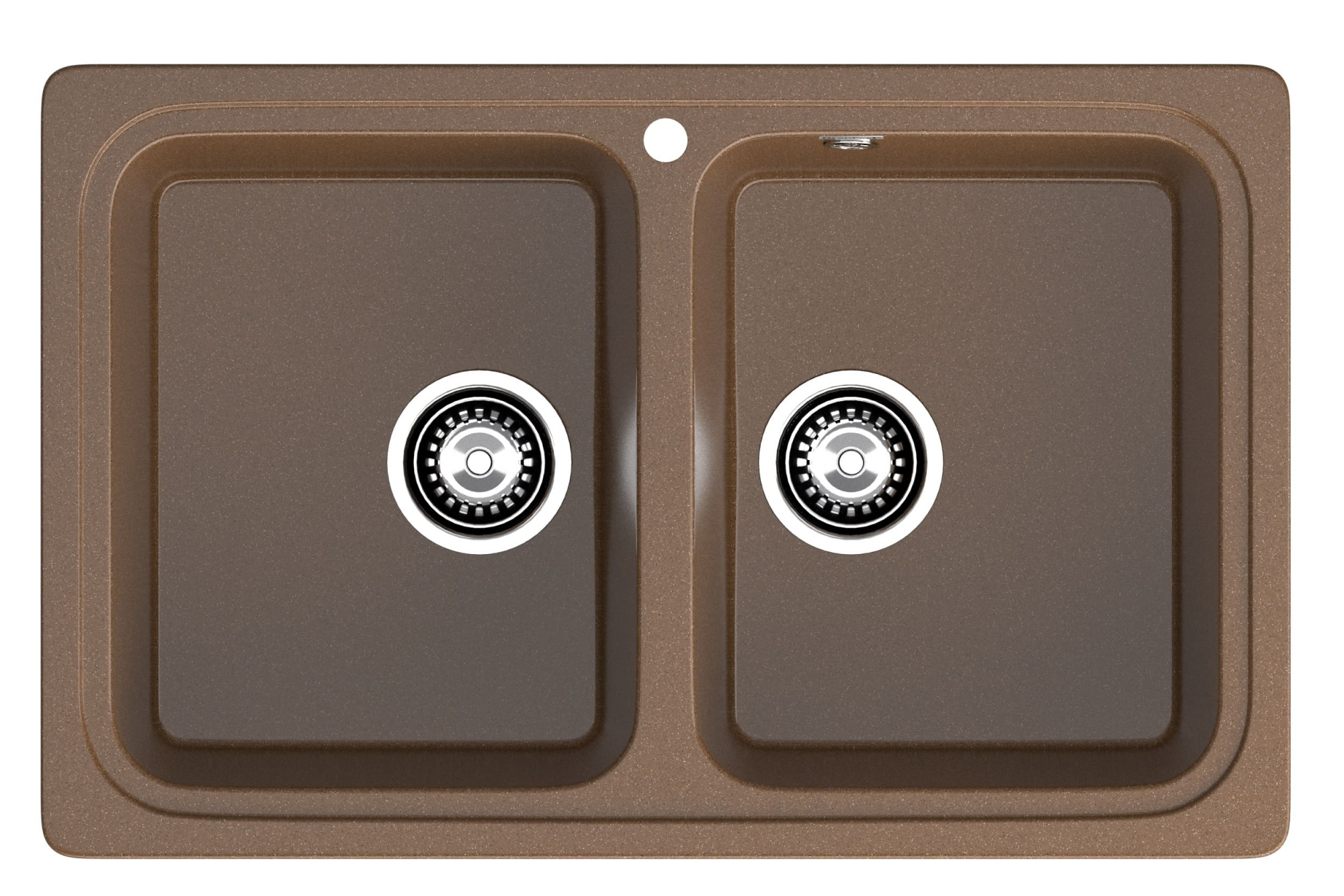 GRANFEST Мойка композит STANDART GF-S--780K  2 чаши 780*510 мм  терракот арт.GF- GRANFEST Мойка композит STANDART GF-S--780K  2 чаши 780*510 мм  терракот арт.GF-