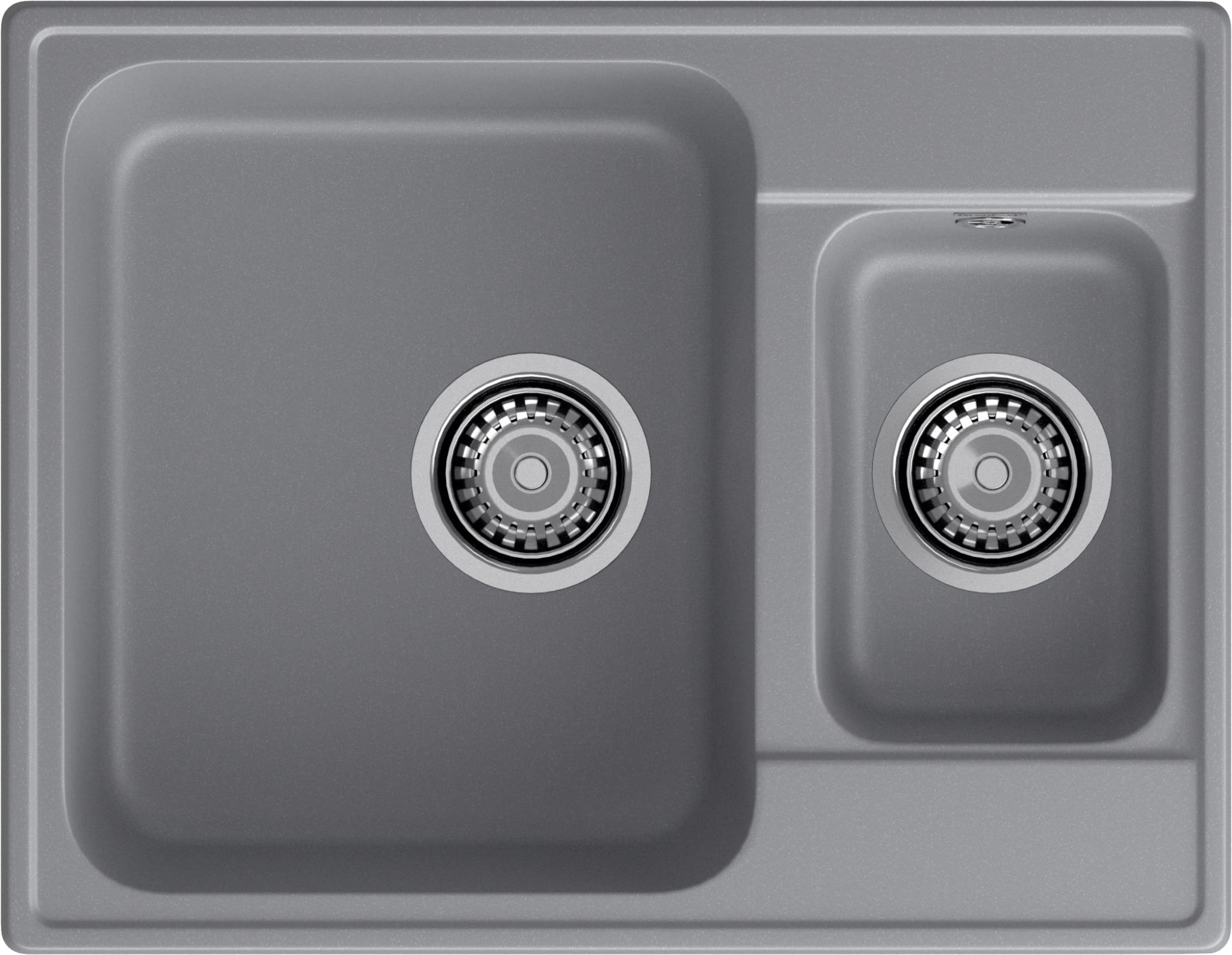 GranFest QUARZ (ECO-09) Мойка 1.5-чаш. 620*480 (темно-серый) GranFest QUARZ (ECO-09) Мойка 1.5-чаш. 620*480 (темно-серый)