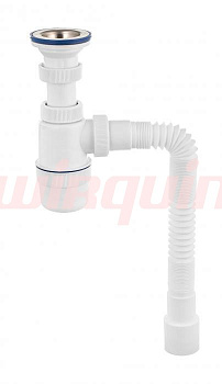 Сифон Элит с нерж. чаш. Ø70 мм и г/тр. L800 мм. (1½- Ø40/50) VIR