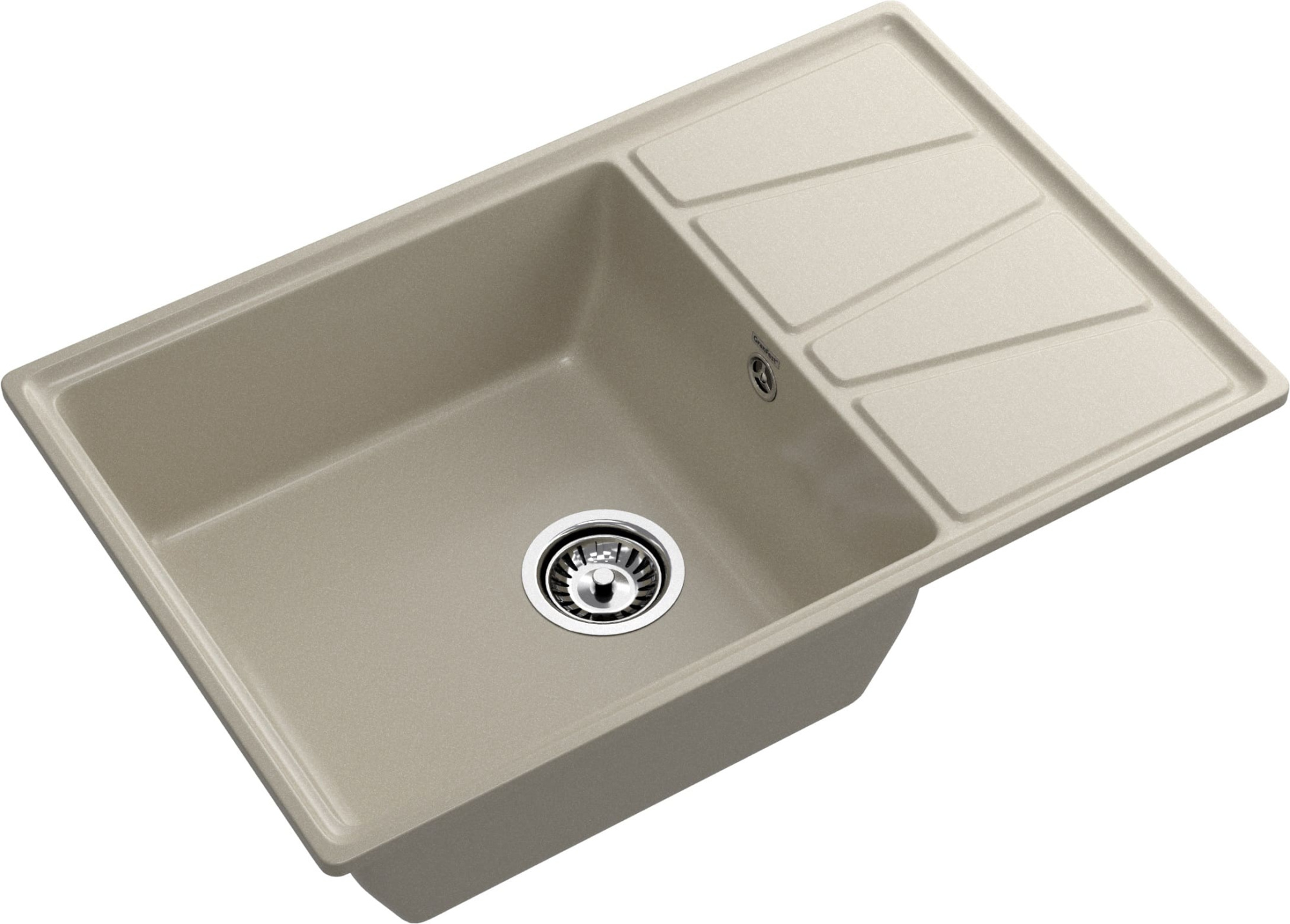 GRANFEST Мойка композит VERTEX, GF-V-780L, чаш+кр 780*500, топаз GRANFEST Мойка композит VERTEX, GF-V-780L, чаш+кр 780*500, топаз