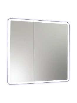 Зеркало-шкаф Emotion LED 800х800 с датчиком движения