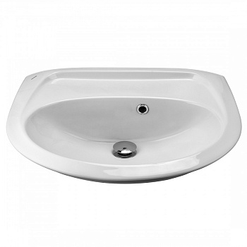 БРИЗ Умывальник б/отв. 50 см., хр.кольцо, крепление, САНТЕК БРИЗ Умывальник б/отв. 50 см., хр.кольцо, крепление, САНТЕК