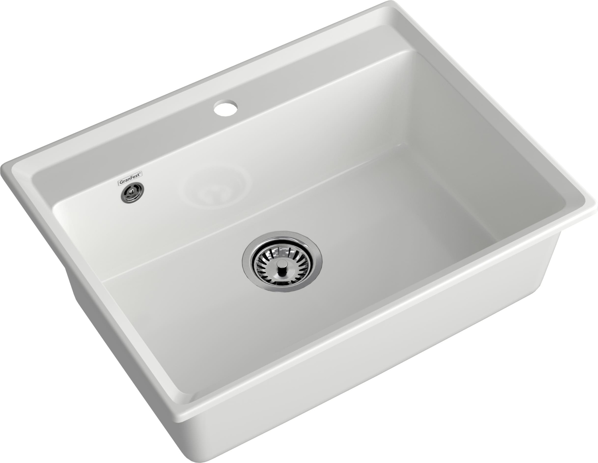 GRANFEST Мойка композит LEVEL, GF-LV-660, чаша 660*500, иней  GRANFEST Мойка композит LEVEL, GF-LV-660, чаша 660*500, иней