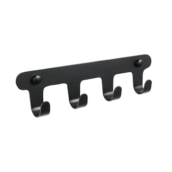 Планка 4 крючка Fixsen, FX-805B-4, черный Планка 4 крючка Fixsen, FX-805B-4, черный