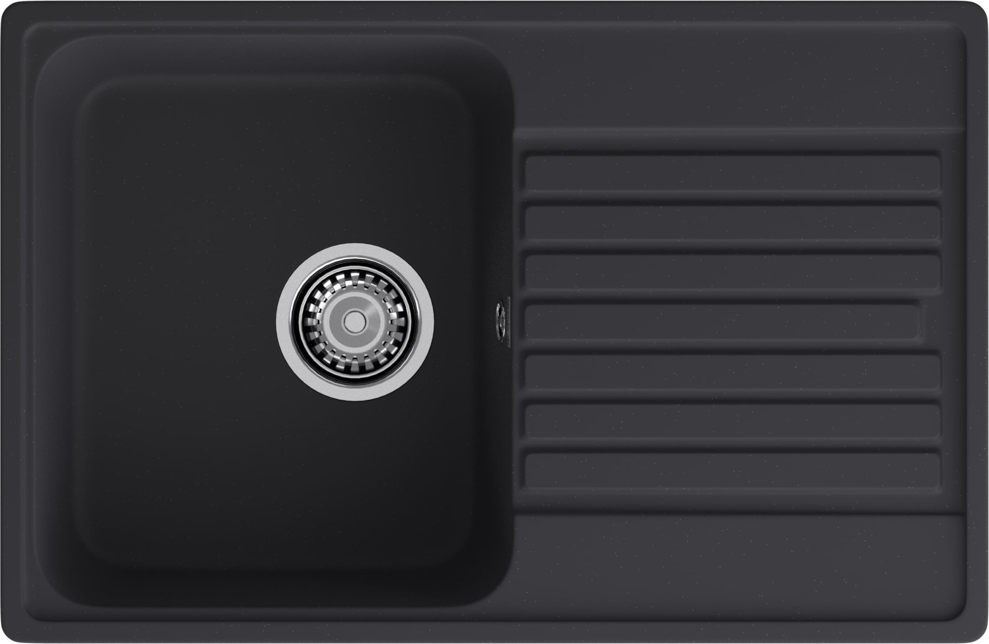 GranFest QUARZ (ECO-78) Мойка чаша+кр 740*480 (черный) GranFest QUARZ (ECO-78) Мойка чаша+кр 740*480 (черный)