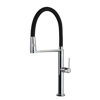 Смеситель высокий для кухни однорычажный с магнитным держателем и гибким шлангом KITCHEN MAGNET 3888