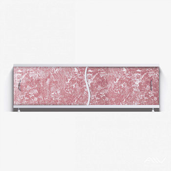 ПРЕМЬЕР Экран для ванны 150 см, полистирол,(темно-коричневый мрамор-009), ALAVANN