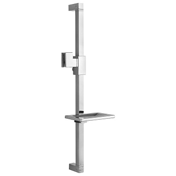 Душевая стойка 625 мм с прямоугольной мыльницей, хром. LEMARK