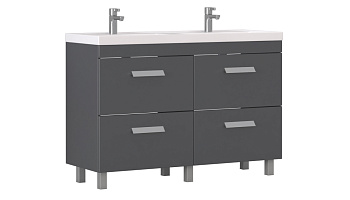 Тумба под раковину VELVEX Orlando 1200-0-4 (Classica) графит