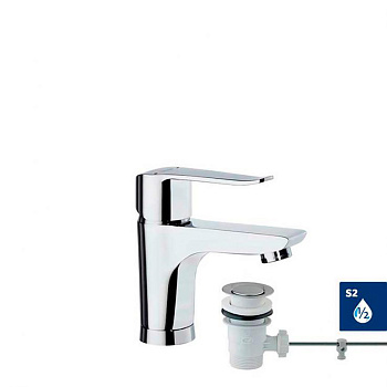 Смеситель для раковины с автоматическим клапаном YPSILON PLUS 6401VA9065