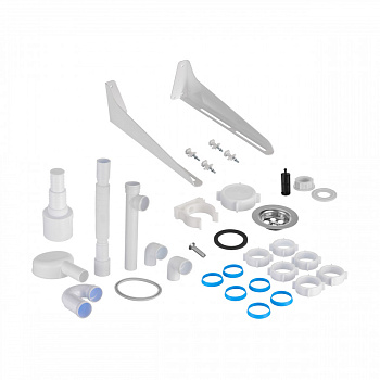 Комплект для умывальника ПИЛОТ (сифон и кронштейны) Комплект для умывальника ПИЛОТ (сифон и кронштейны)